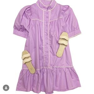 Tuckernuck Purple Dress with Cream Accents